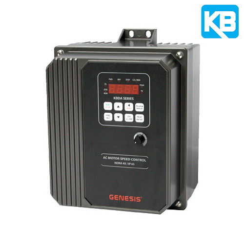(KBDA-27D) Digital AC Drive 1.5HP-2HP 5.5A-6.7A 115/208-230V 1PH Input 208-230V 3PH Output NEMA 4X Enclosure - Gray